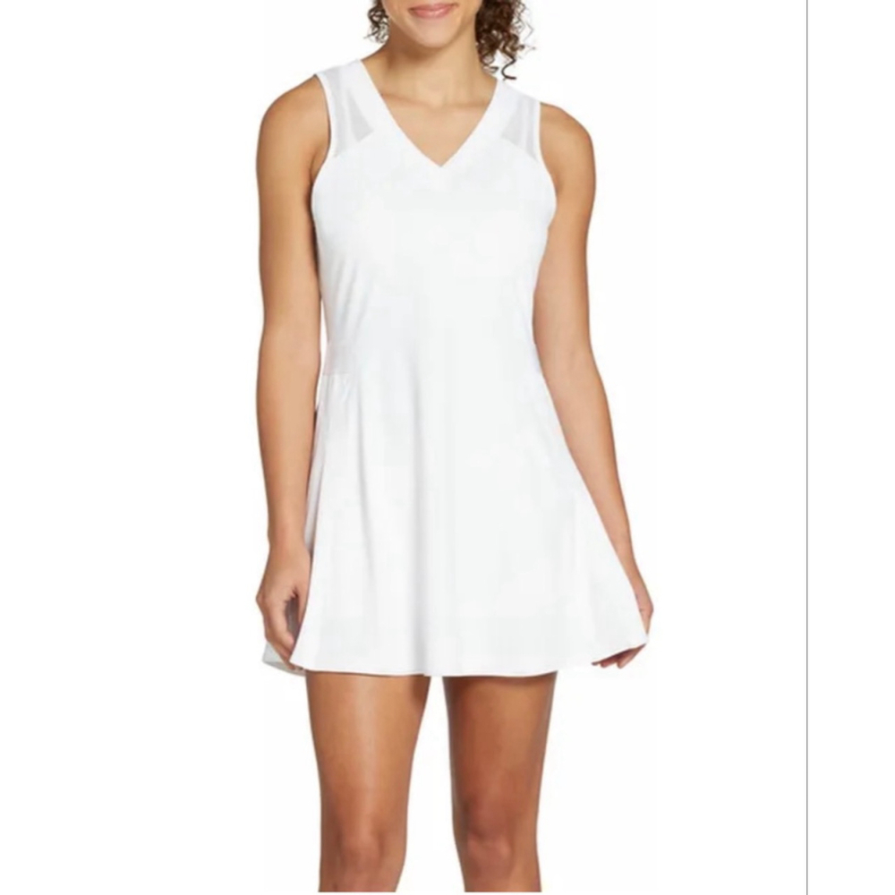 Women's Prince White Tennis Fashion V-Neck Dress Size Large Athletic Dress NWT